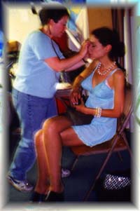 LIsa Gaye in make-up